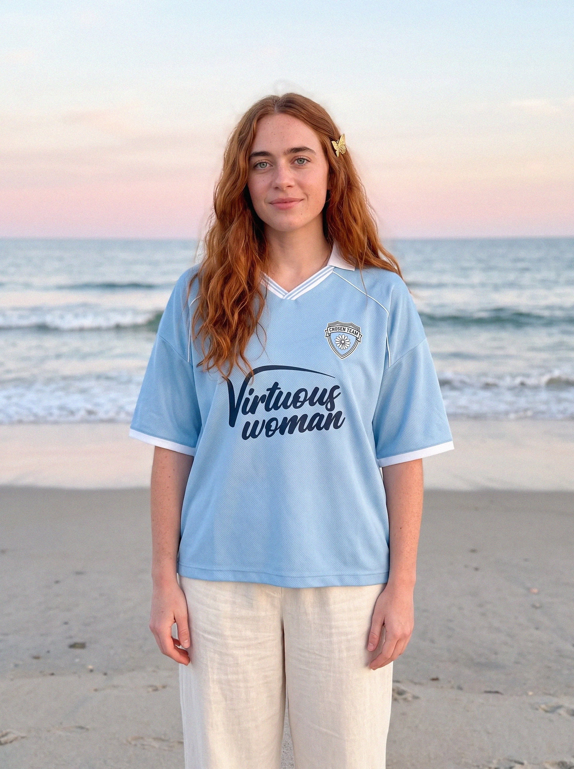 Virtuous Woman Retro Jersey Blue - Grace District ®