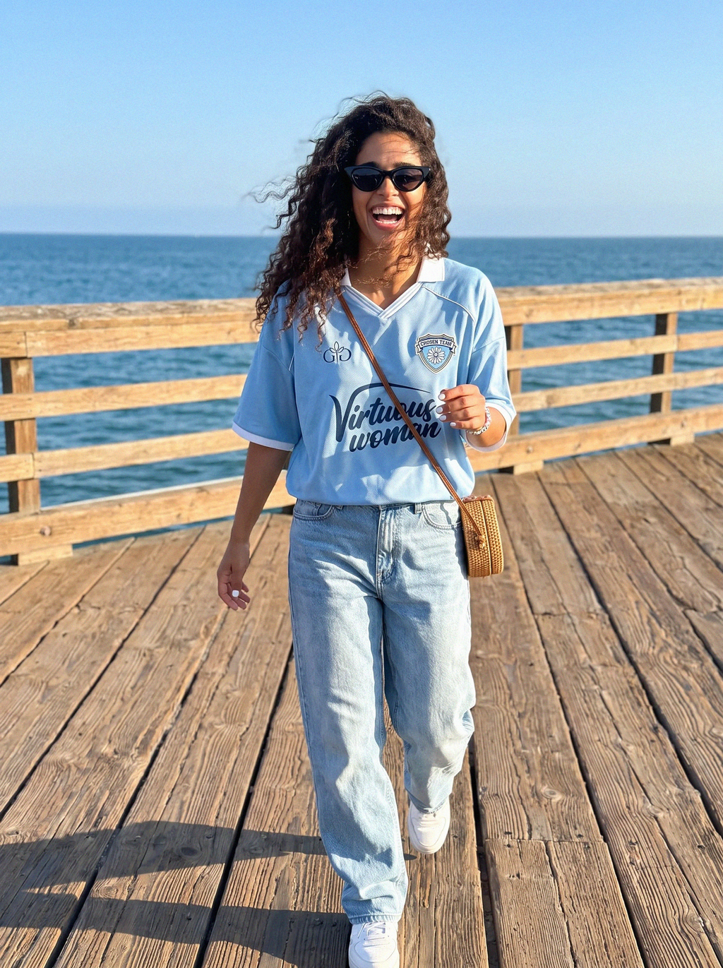 Virtuous Woman Retro Jersey Blue - Grace District ®