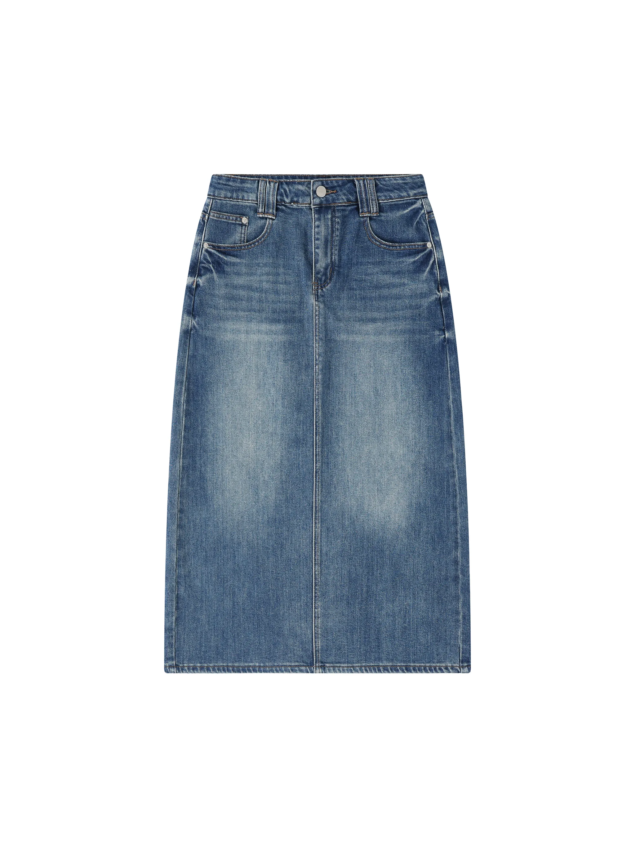 Modesty Midi Skirt™ — Denim