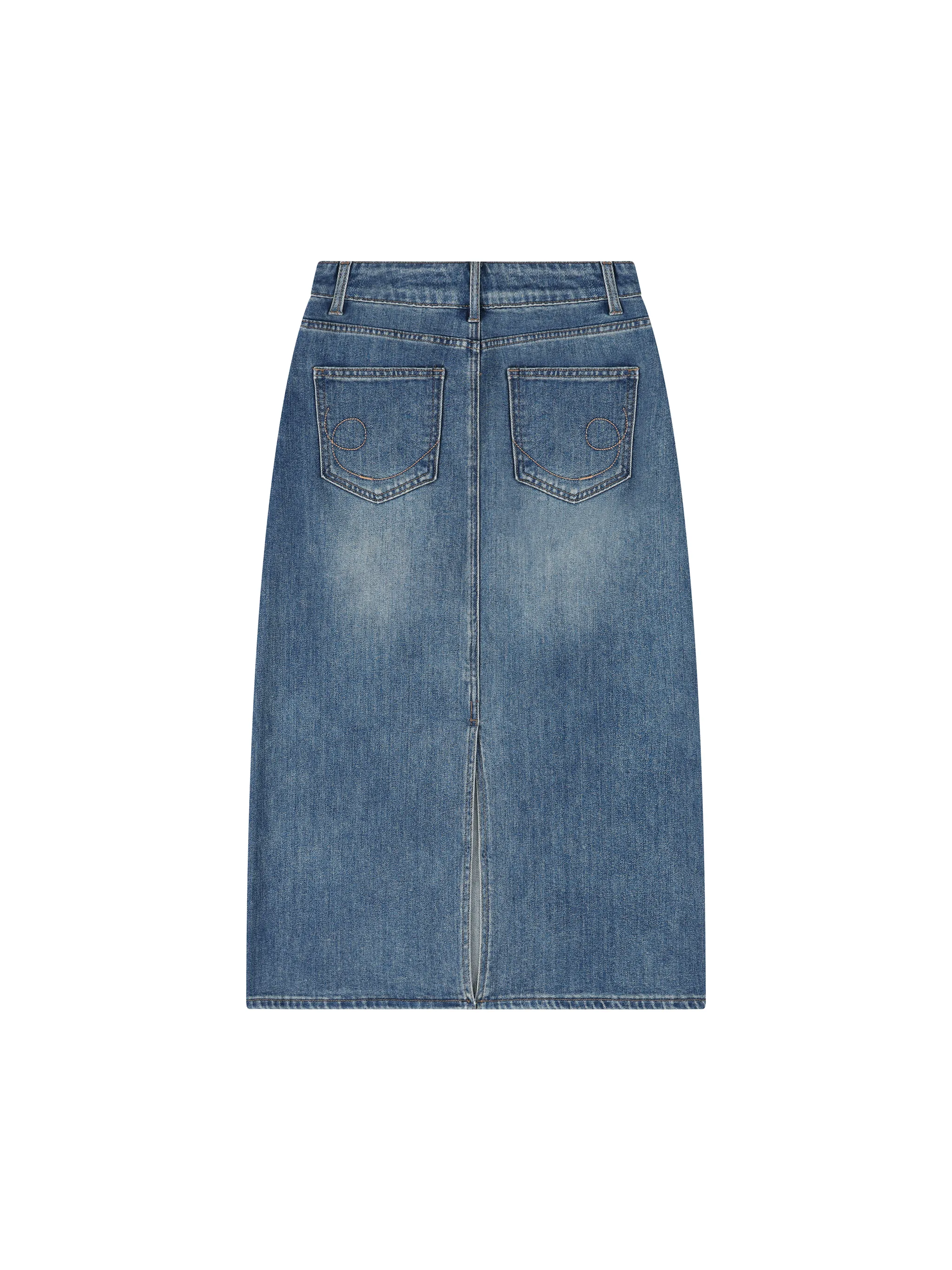 Modesty Midi Skirt™ — Denim