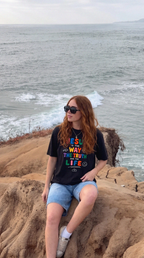 Jesus is The Way Black Heavyweight Drop Shoulder Tee - Grace District ®