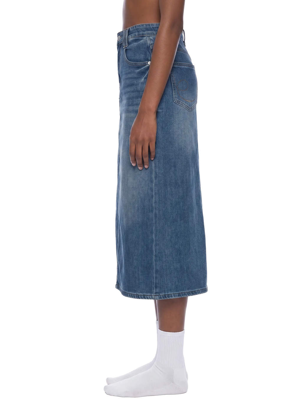Modesty Midi Skirt™ — Denim