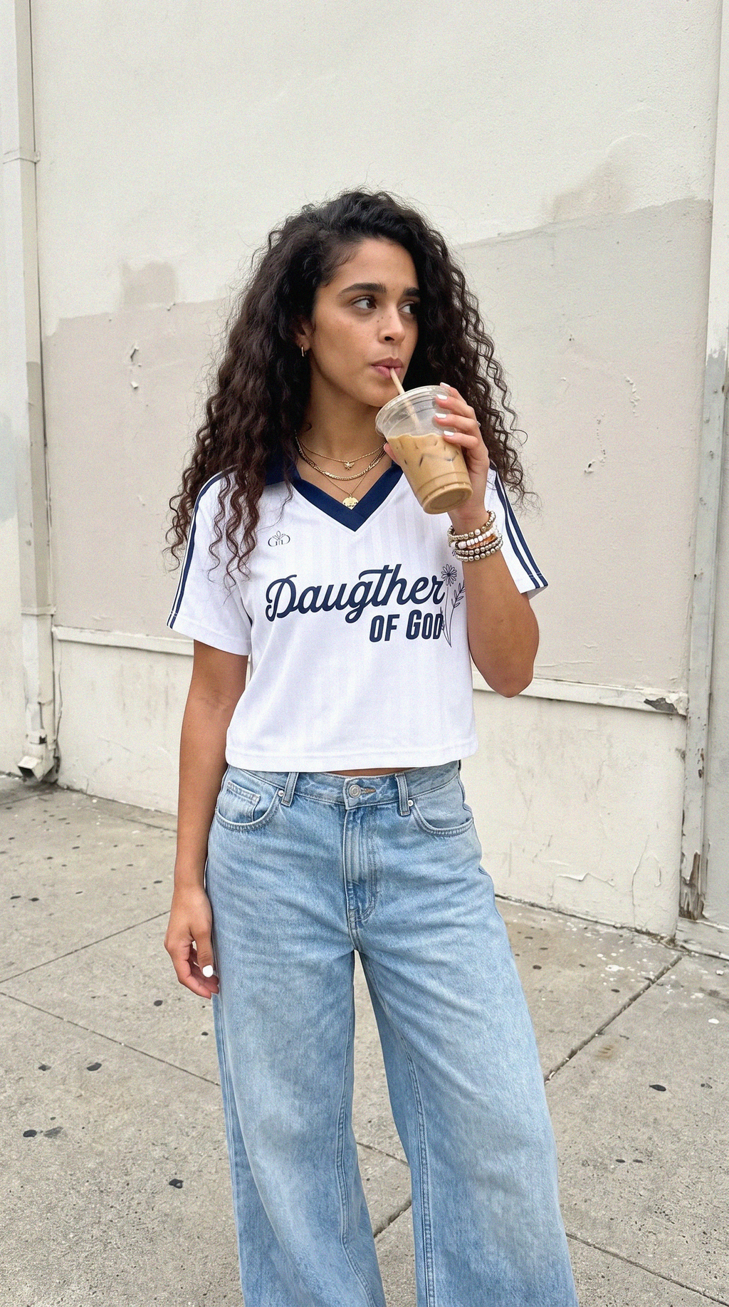 Daughter of God™ Retro Jersey White - Grace District ®