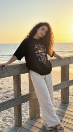 Jesus is The Way Black Heavyweight Drop Shoulder Tee - Grace District ®
