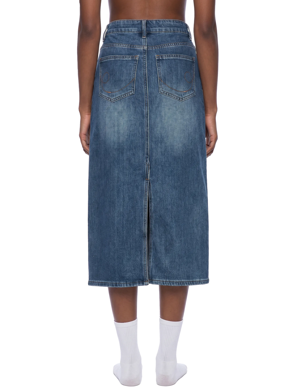 Modesty Midi Skirt™ — Denim