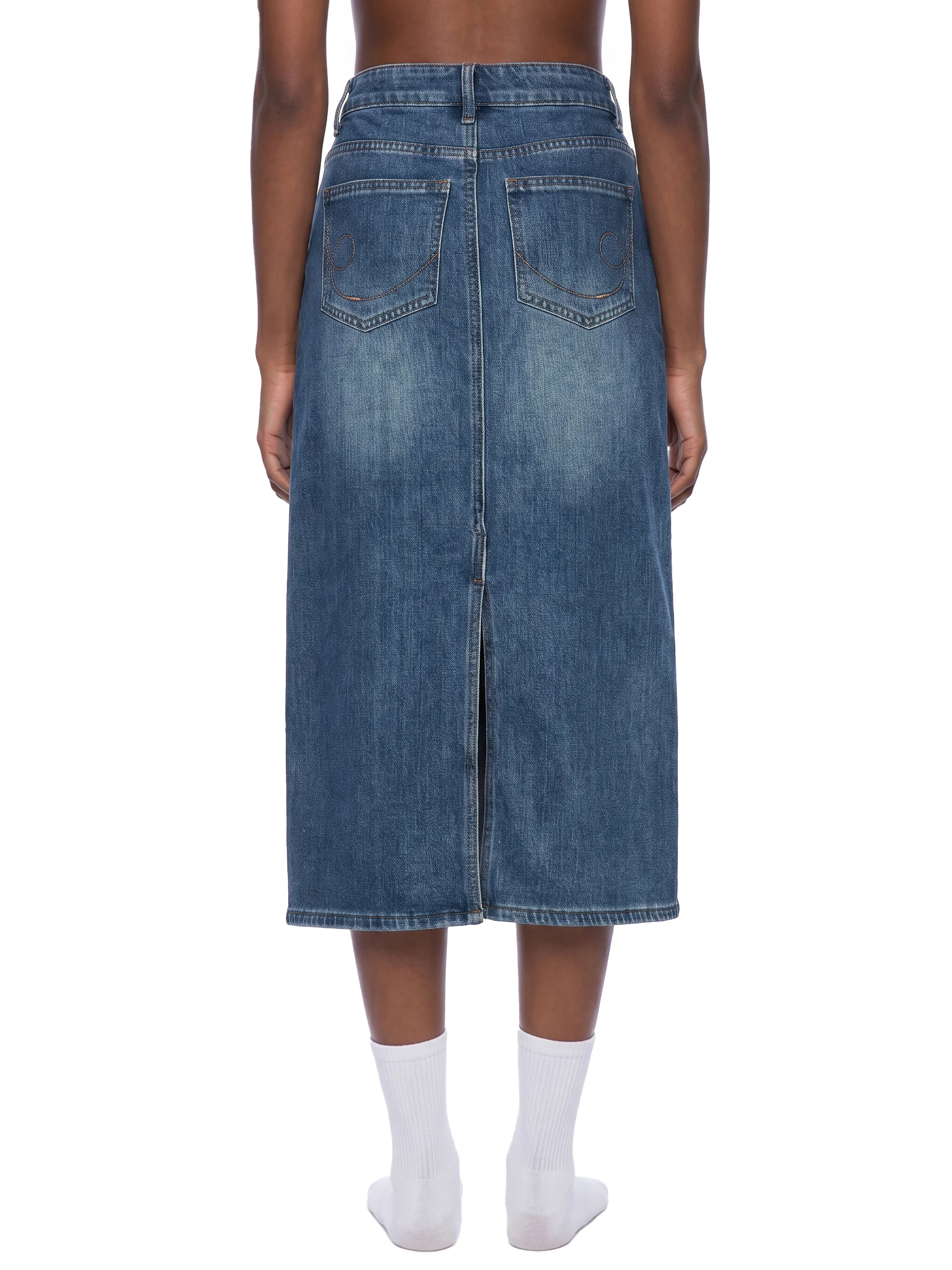 Modesty Midi Skirt™ — Denim