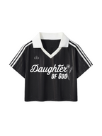 Daughter of God™ Retro Jersey Black - Grace District ®