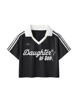 Daughter of God™ Retro Jersey Black - Grace District ®