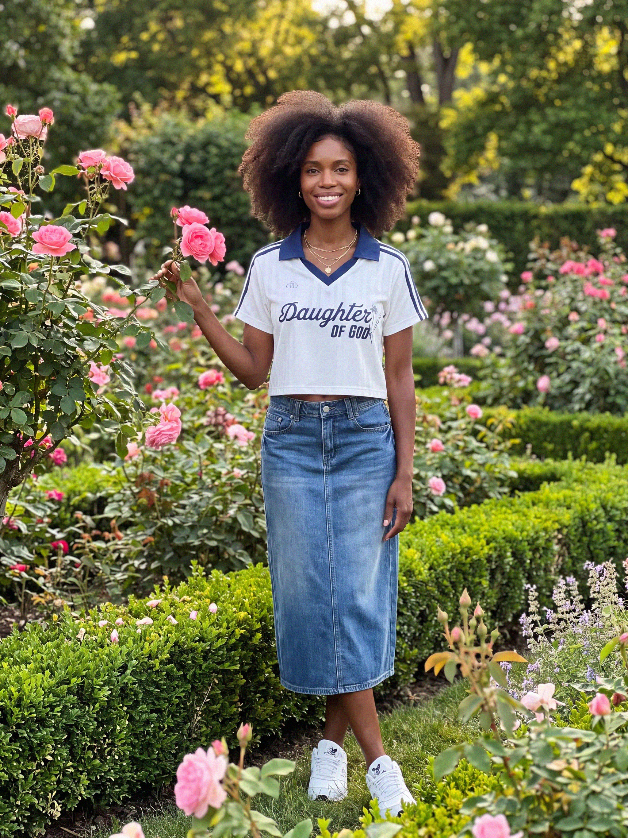 Modesty Midi Skirt™ — Denim