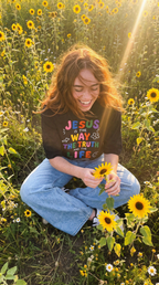 Jesus is The Way Black Heavyweight Drop Shoulder Tee - Grace District ®