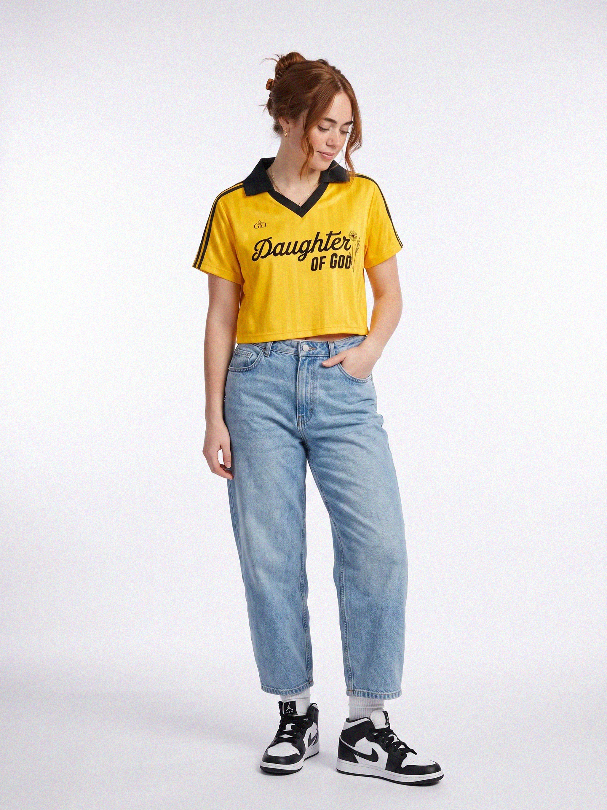 Daughter of God™ Retro Jersey Yellow - Grace District ®