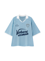 Virtuous Woman Retro Jersey Blue - Grace District ®