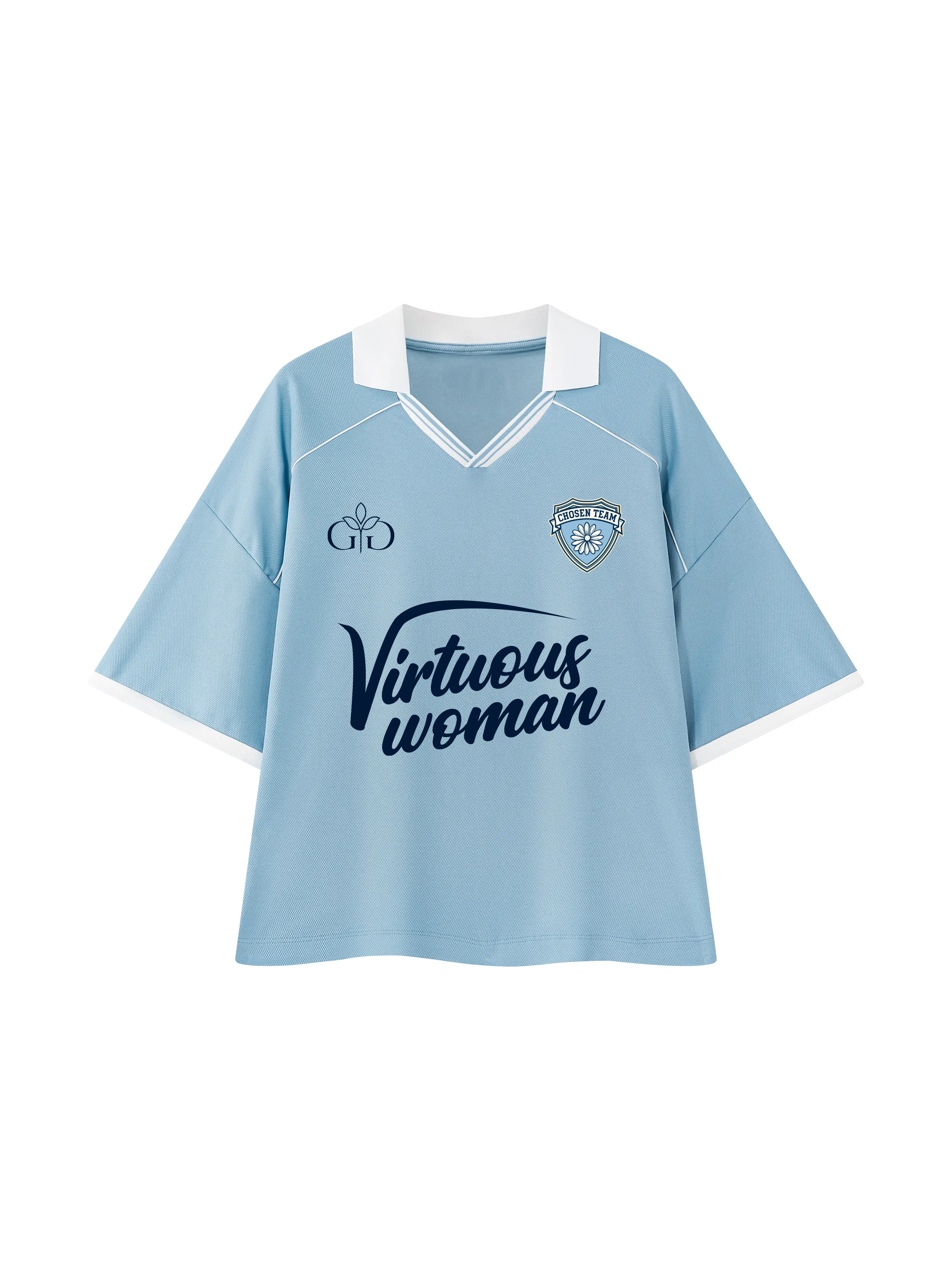 Virtuous Woman Retro Jersey Blue - Grace District ®