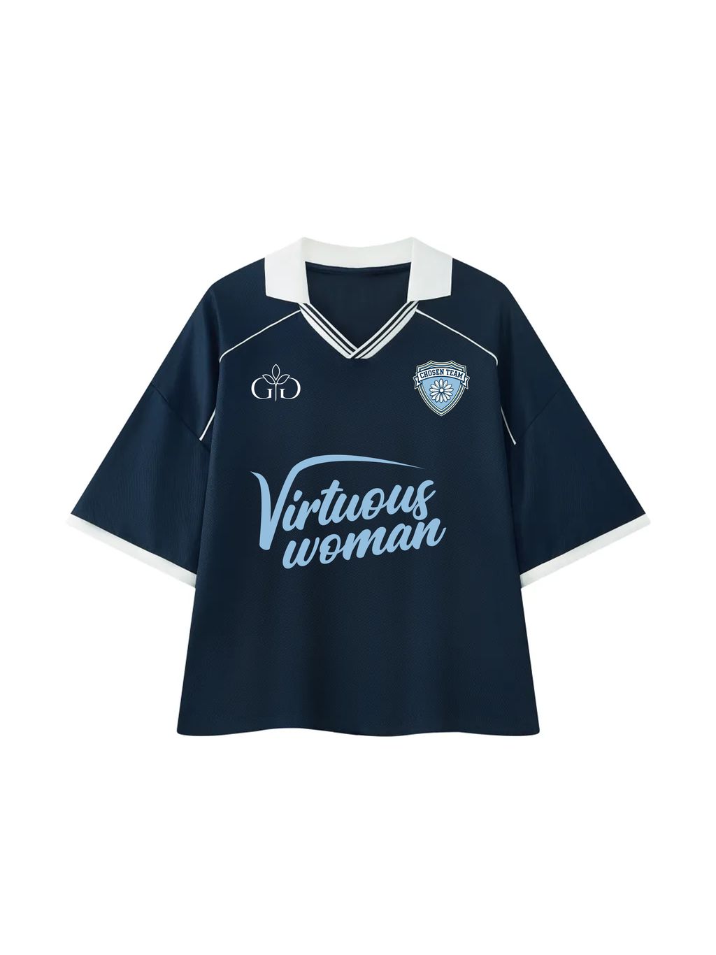 Virtuous Woman Retro Jersey Navy Blue - Grace District ®