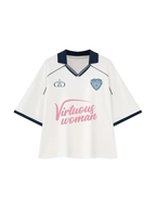Virtuous Woman Retro Jersey Navy White - Grace District ®