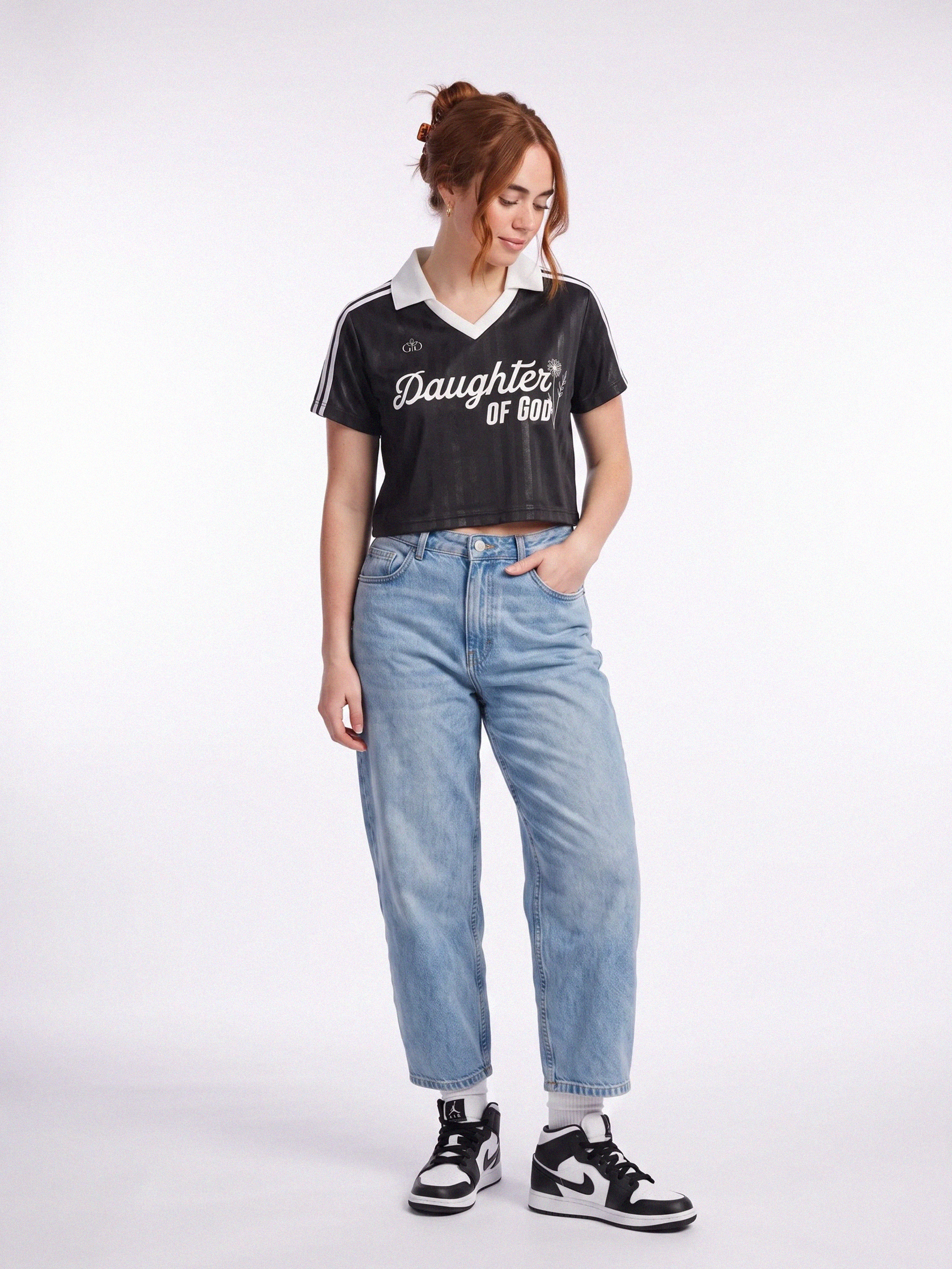 Daughter of God™ Retro Jersey Black - Grace District ®