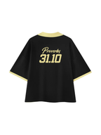 Virtuous Woman Retro Jersey Navy Black - Grace District ®