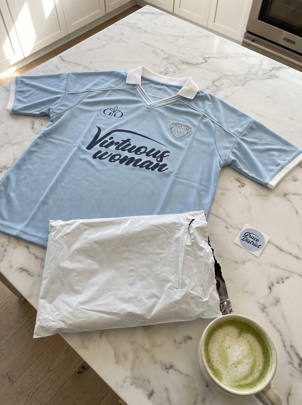 Virtuous Woman Retro Jersey Blue - Grace District ®