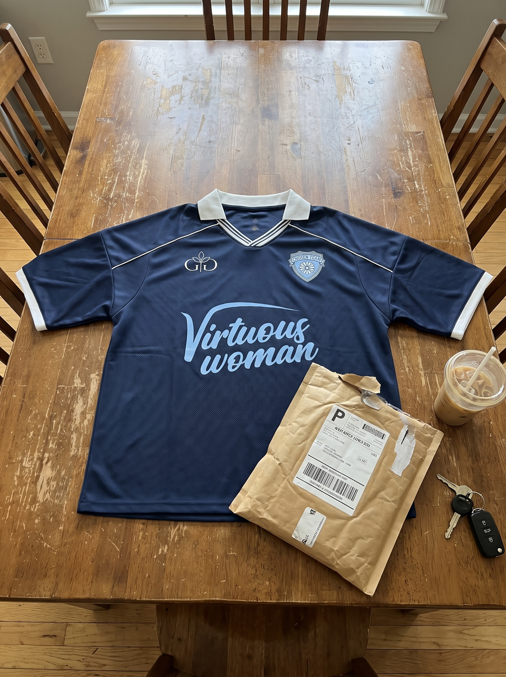 Virtuous Woman Retro Jersey Navy Blue - Grace District ®
