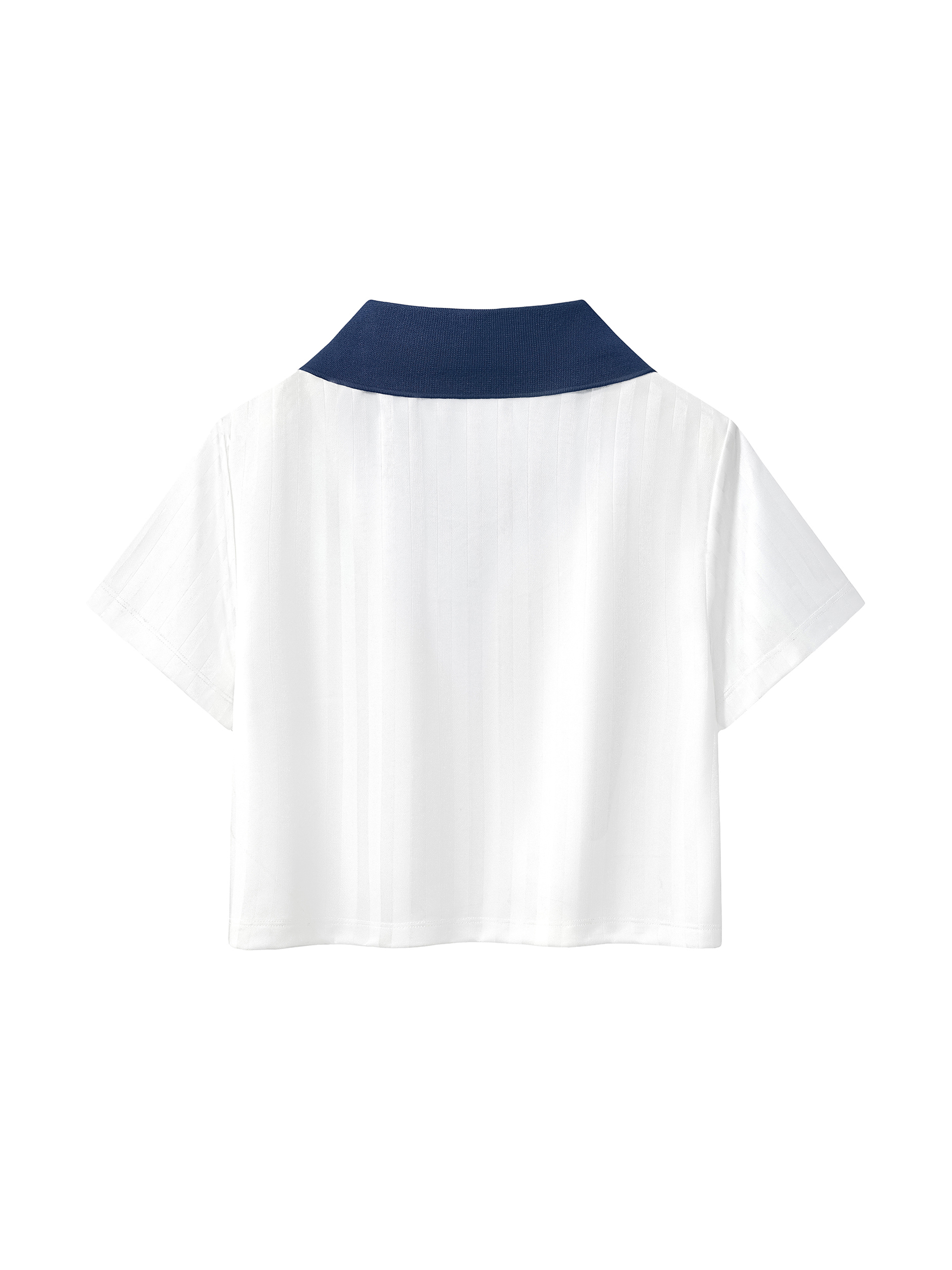 Daughter of God White Striped Cropped Jersey White - Grace District ®