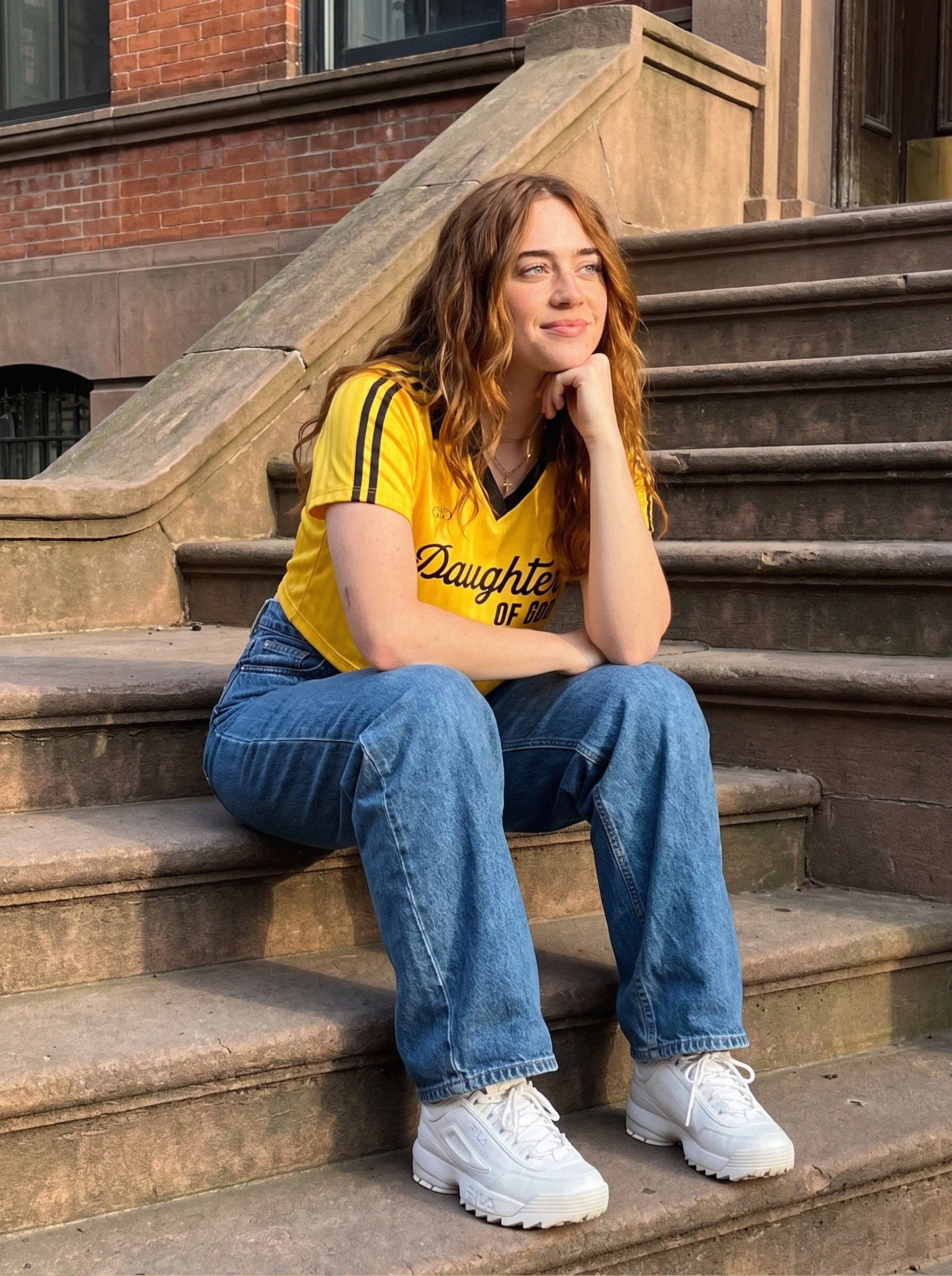 Daughter of God™ Retro Jersey Yellow - Grace District ®