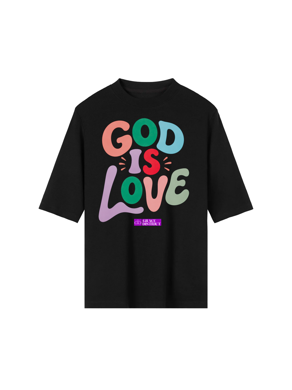 God Is Love, Black - Grace District ®