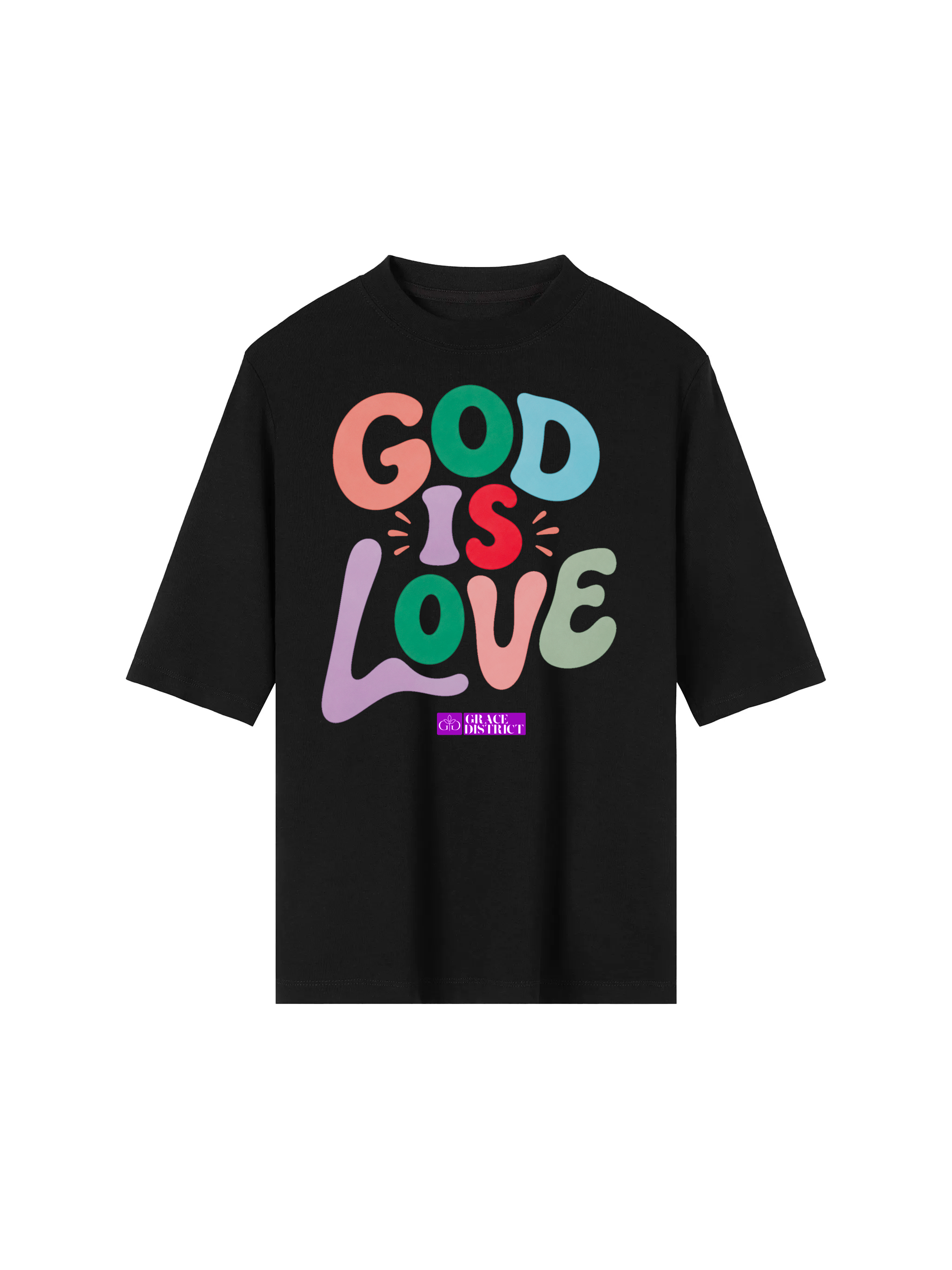God Is Love, Black - Grace District ®