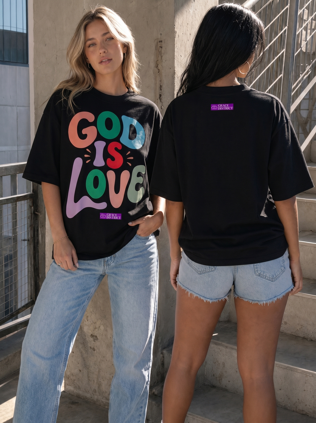 God Is Love, Black - Grace District ®