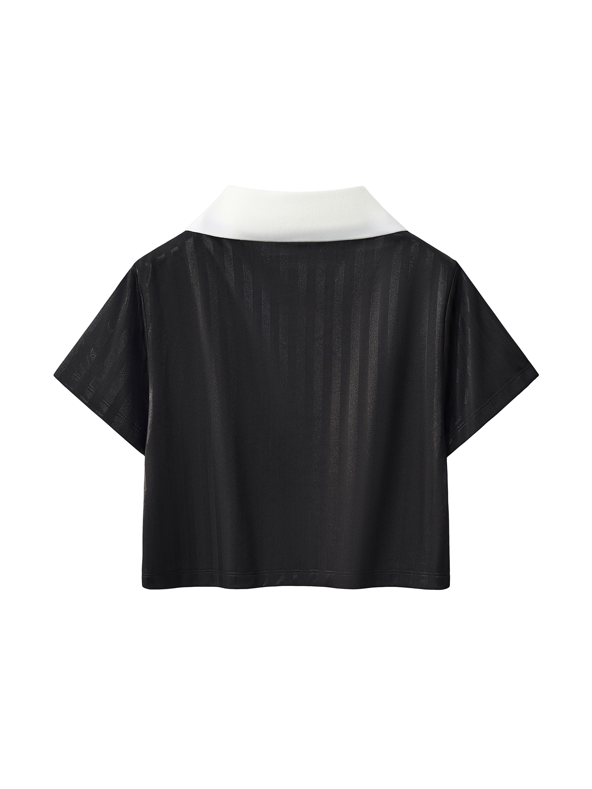 Daughter of God Black Striped Cropped Jersey White - Grace District ®