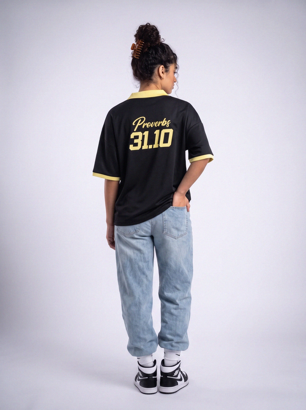 Virtuous Woman Retro Jersey Navy Black - Grace District ®