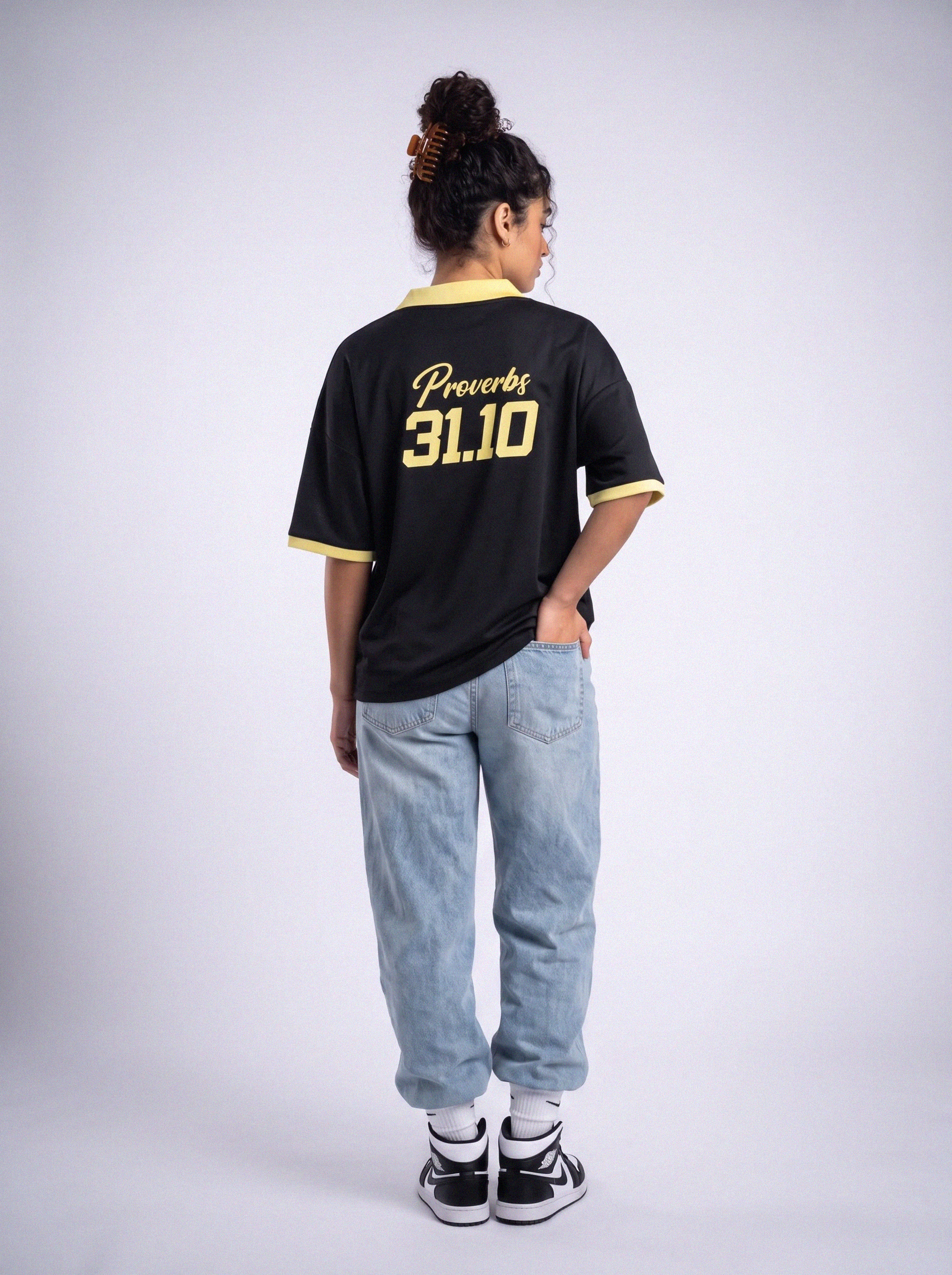 Virtuous Woman Retro Jersey Navy Black - Grace District ®