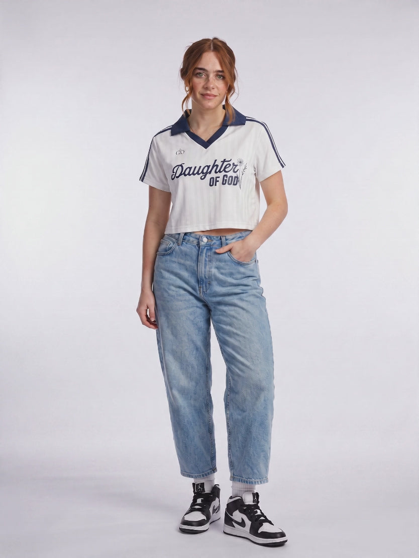 Daughter of God™ Retro Jersey White - Grace District ®