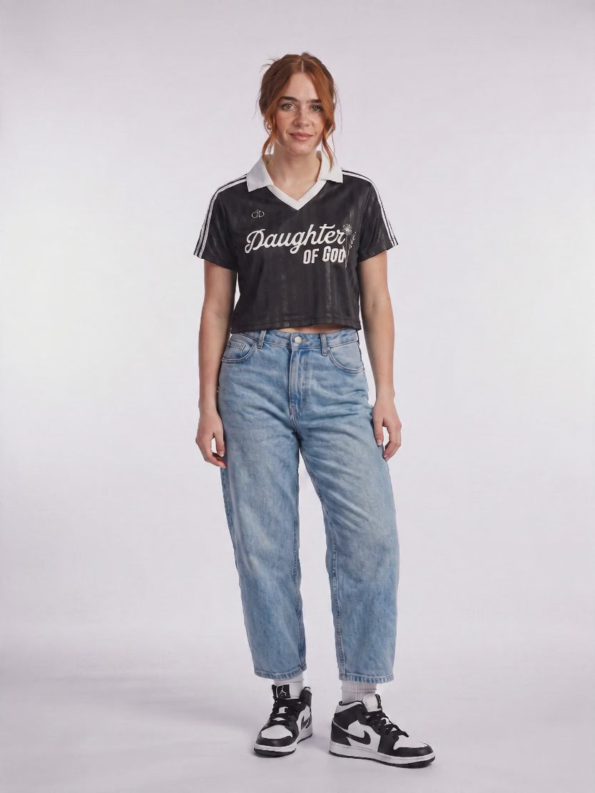 Daughter of God™ Retro Jersey Black - Grace District ®